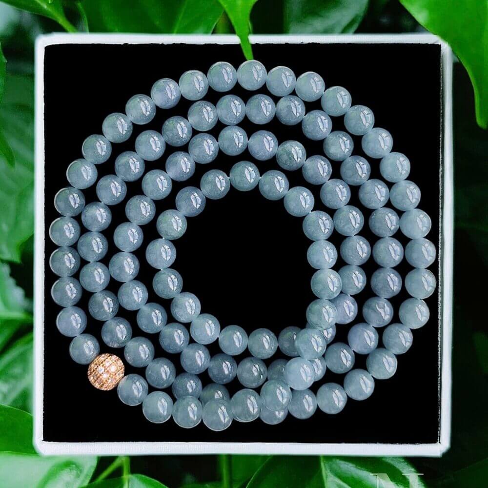 Chuỗi Lam Ngọc Băng Mịn 6.5Li