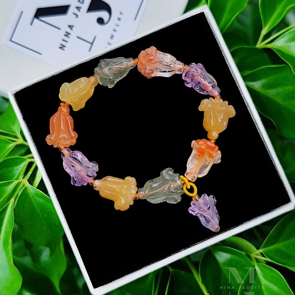 Chuỗi Pha Lê Hoa Đa Sắc