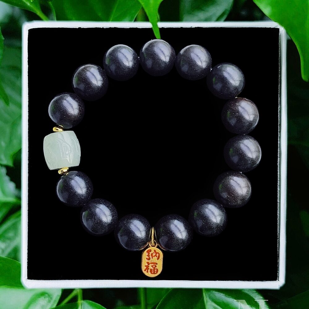 Chuỗi Gỗ Mix Lu Ngọc Jade A 12Li