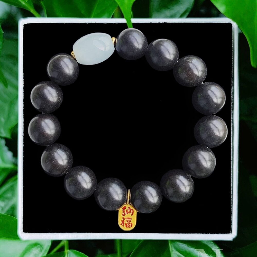 Chuỗi Gỗ Mix Lu Tròn Jade A 12Li