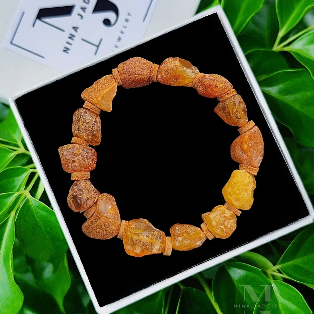 Hổ Phách Thô Chuỗi 14Li