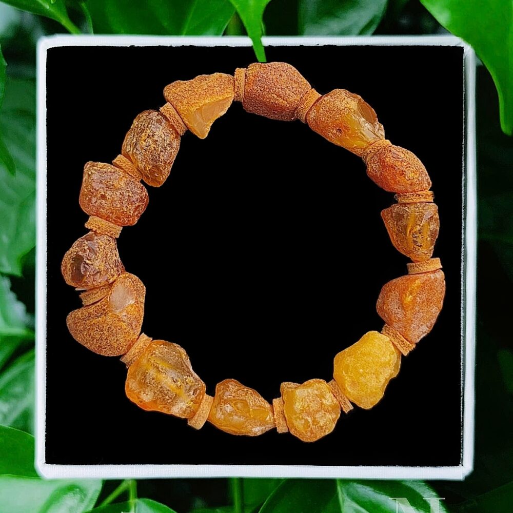 Hổ Phách Thô Chuỗi 14Li
