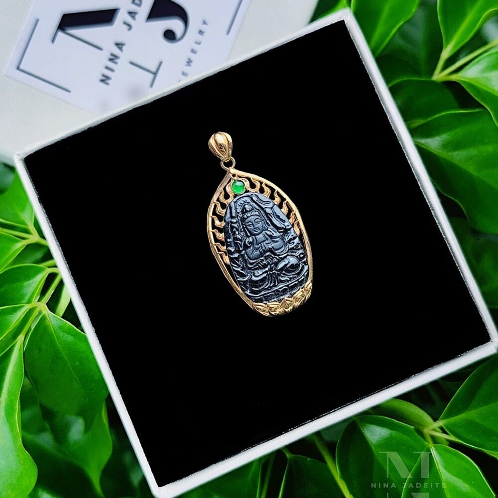 Thiên Thủ Thiên Nhãn Mặc Thúy G18K