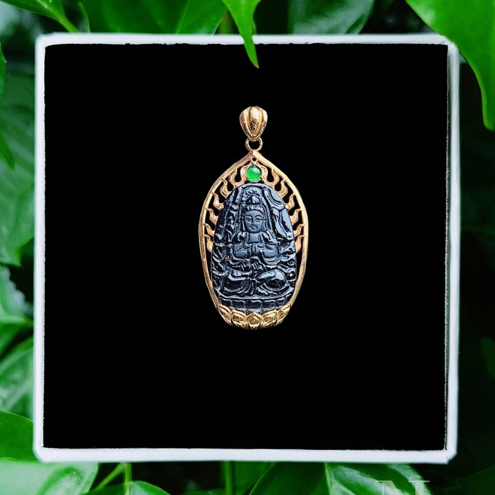 Thiên Thủ Thiên Nhãn Mặc Thúy G18K