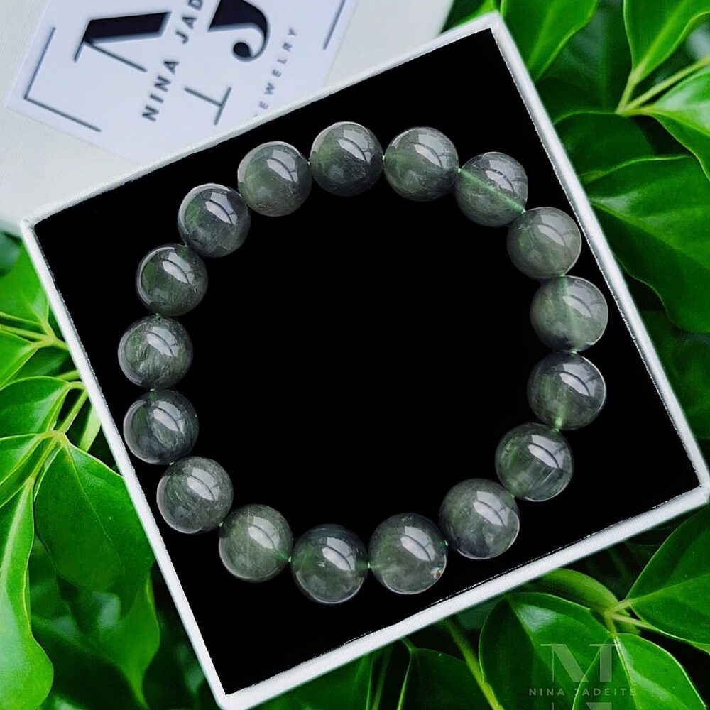 Thạch Anh Tóc Xanh Mắt Mèo 14Li