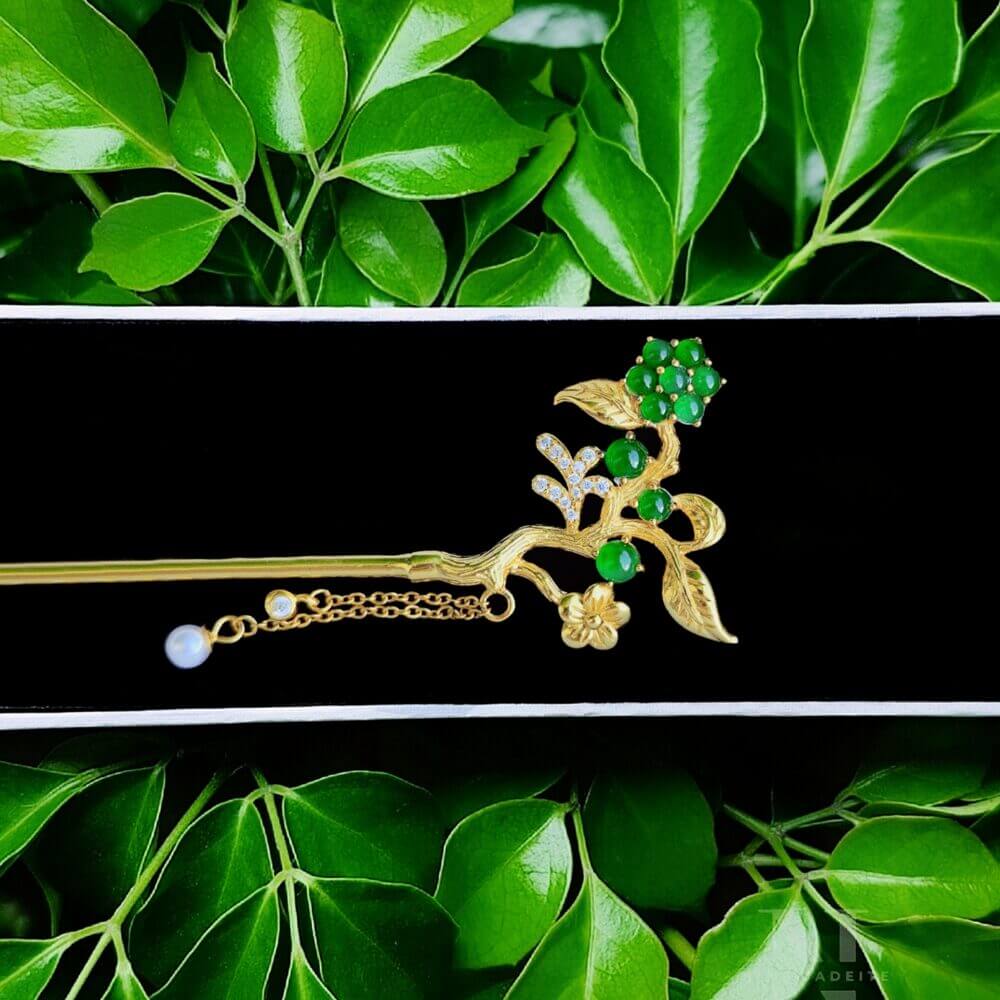 Trâm Lục Ngọc Hoa Mai S925